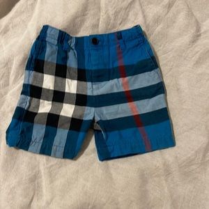 Burberry toddler shorts royal blue